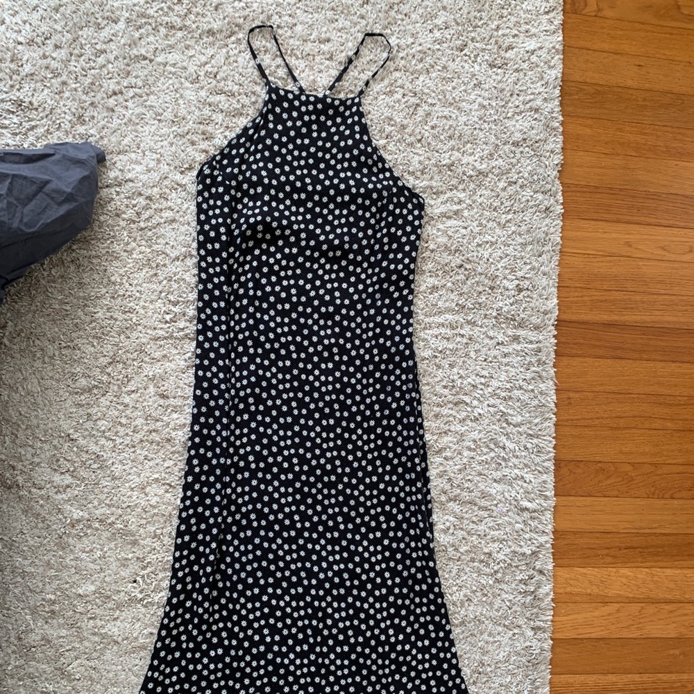 Reformation black daisy maxi dress, cross back, 2